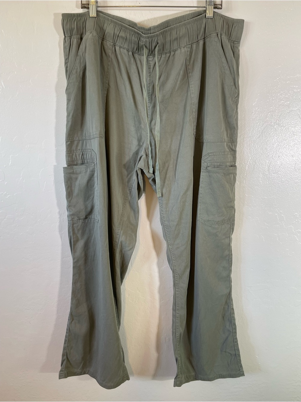 Buffalo David Bitton Olive Green Cargo Pants - Drawstring Waist